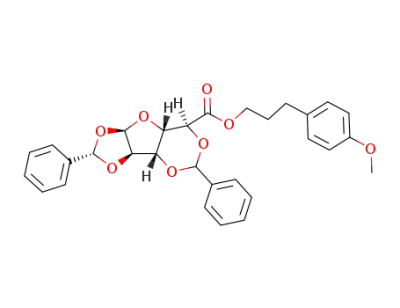 (2S,3aR,3bS,7S,7aS,8aR)-2,5-Diphenyl-tetrahydro-[1,3]dioxolo[4,5]furo[3,2-d][1,3]dioxine-7-carboxylic acid 3-(4-methoxy-phenyl)-propyl ester