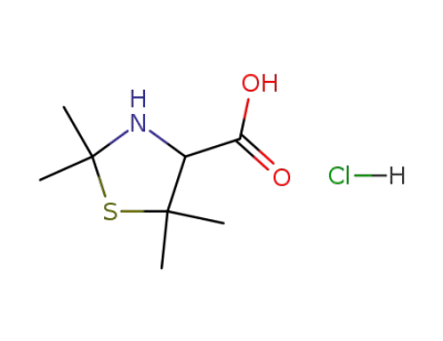 2,2,5,5-tetramethyl thiazolidine-4-carboxylic acid hydrochloride