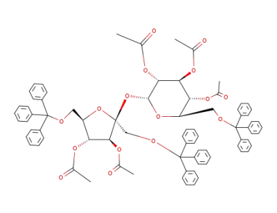 2,3,4,3',4'-penta-O-acetyl-6,1',6'-tri-O-tritylsucrose